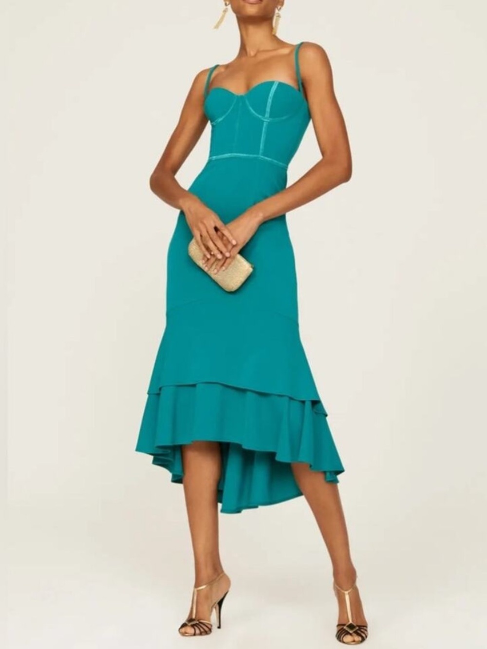 Katie May Teal Bodice Dress